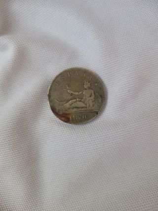 Moneda 2 pesetas España 1870