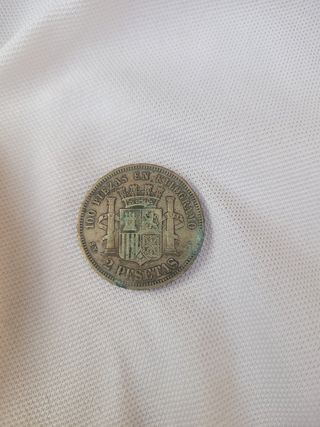Moneda 2 pesetas España 1869