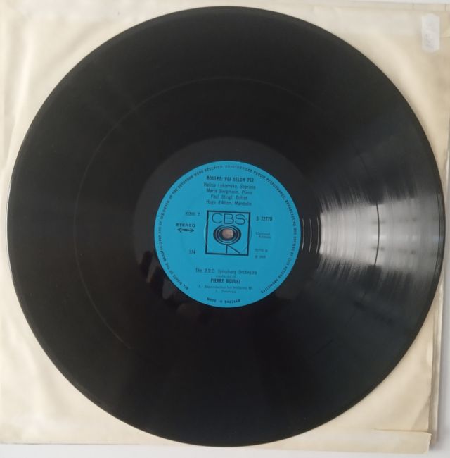 Boulez: Pli Selon Pli LP