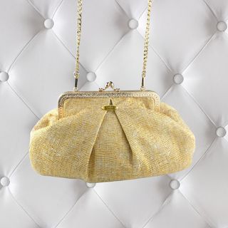 Bolso Sofia Dorado Elegante Retro Cierre Kiss-Lock