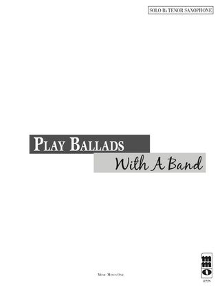 PENDRIVE PLAYALONG ALT/TENOR SAX BALLADES VOL.1