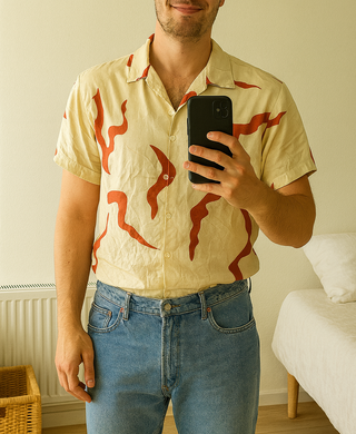 Camisa manga corta estampada