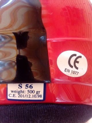 Casco esquí niño/a rojo