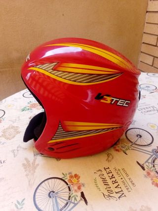 Casco esquí niño/a rojo