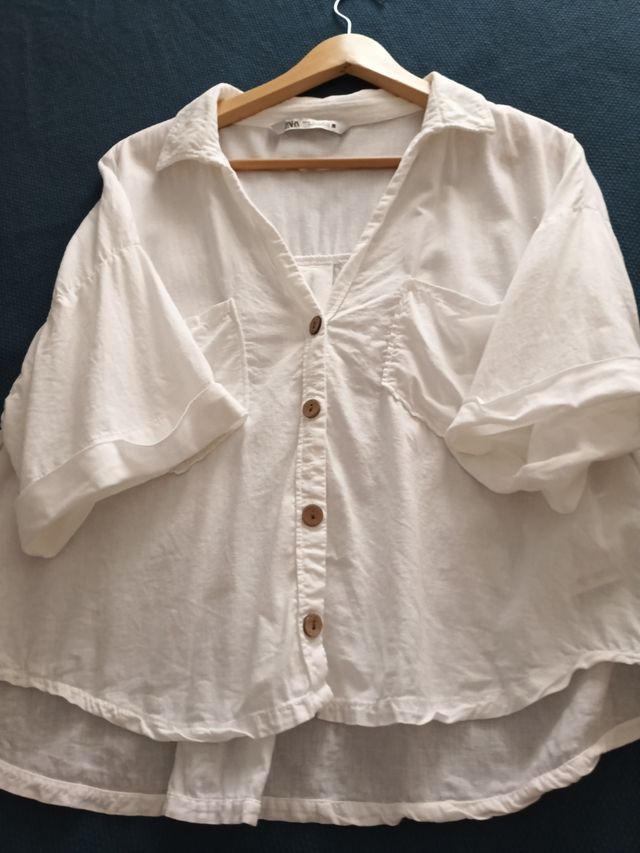 Camisa blanca Zara - Talla L