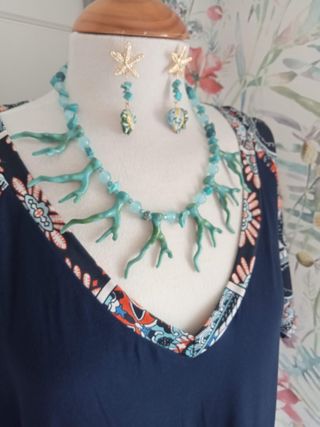 Collar y pendientes turquesa | Joyas boho