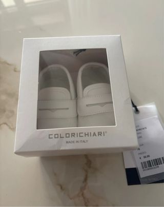 Mocassini neonato bianchi 18 Colorichiari
