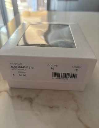 Mocassini neonato bianchi 18 Colorichiari