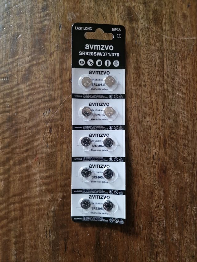 10 Pilas Botón SR920SW - avmzvo