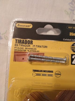 Tiradores cajones/puertas 35mm (4 uds)