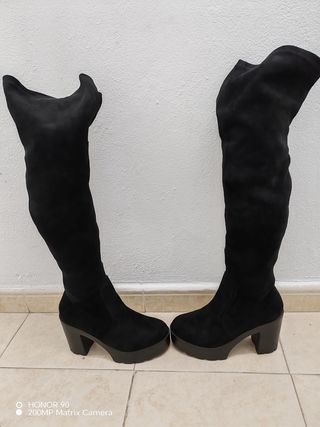 Botas altas mujer negras