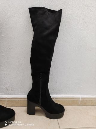 Botas altas mujer negras
