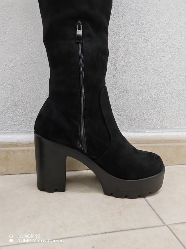 Botas altas mujer negras