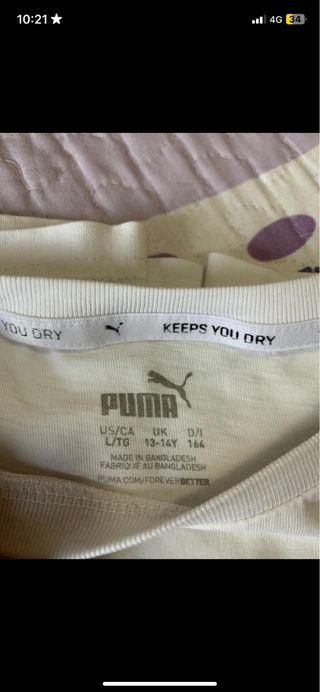 2 Camisetas Puma - Blanco y Gris