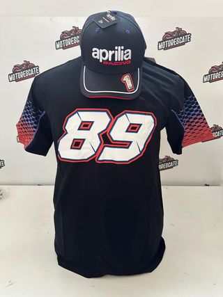 Camiseta y gorra MotoGP Jorge Martin ApriliaRacing