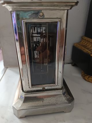 ANTIGUO RELOJ DESPERTADOR DE CARRUAJE JUNGHANS 