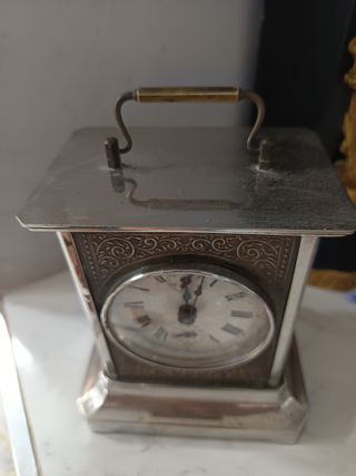 ANTIGUO RELOJ DESPERTADOR DE CARRUAJE JUNGHANS 