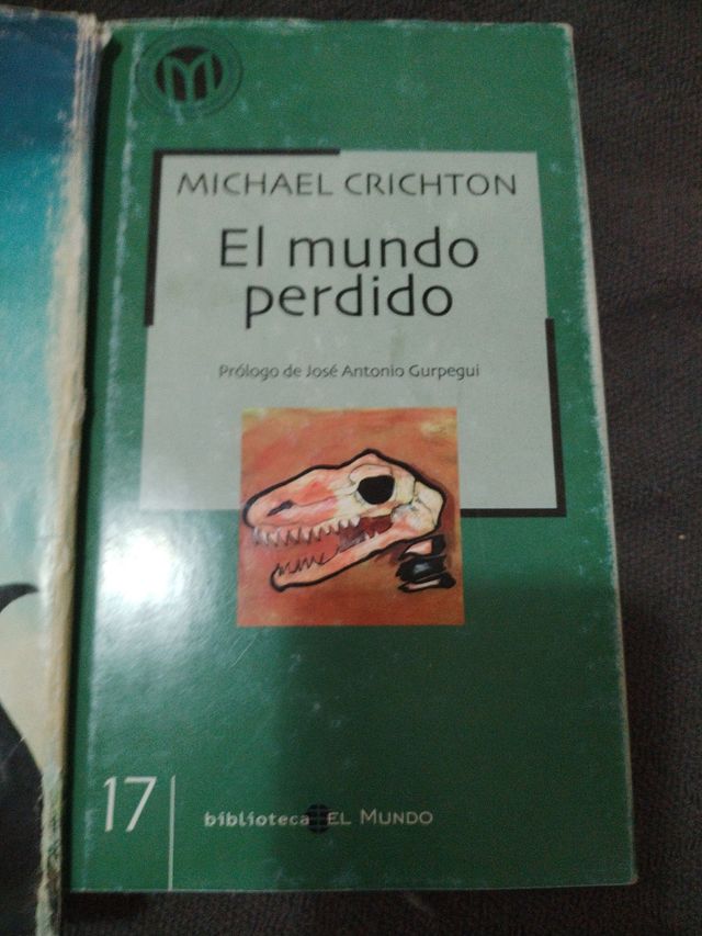 Libros parque jurásico y el mundo perdido.