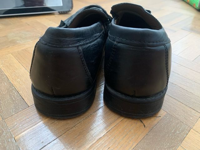Zapatos colegiales negros Piel