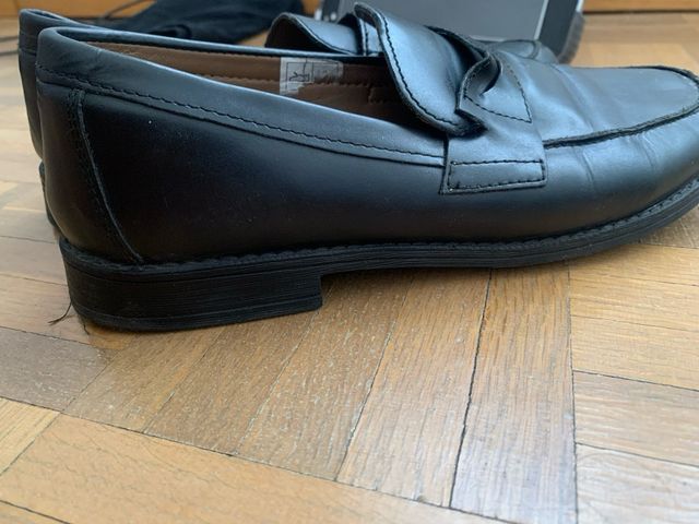 Zapatos colegiales negros Piel