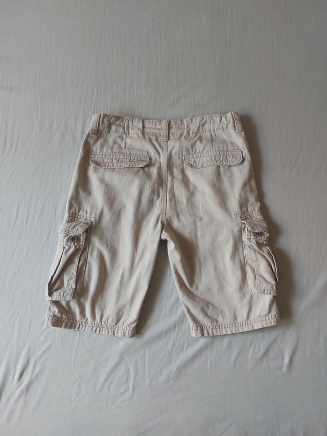 Shorts niño cargo beige
