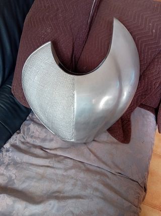 Vaso metálico prateado