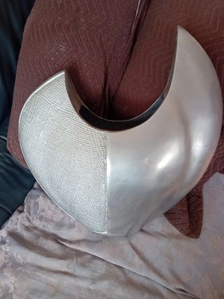 Vaso metálico prateado