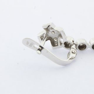 Pendientes oro blanco brillantes perla