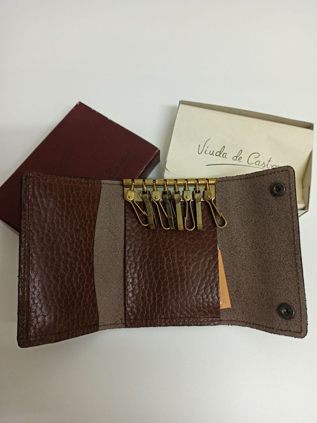 Cartera Piel Marrón Nueva