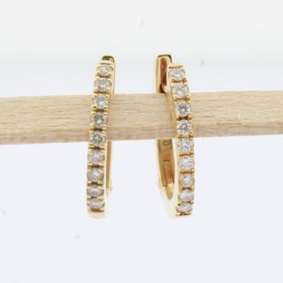Pendientes aro Suarez oro brillantes