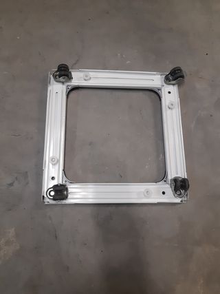 Base lavadora-secadora metálica