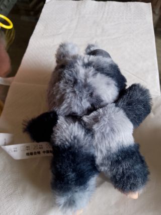Peluche Diavoletto Grigio-Nero