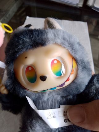 Peluche Diavoletto Grigio-Nero