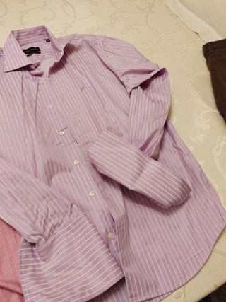 2 Camisas Pedro Hierro | Rosa y rosa moradito