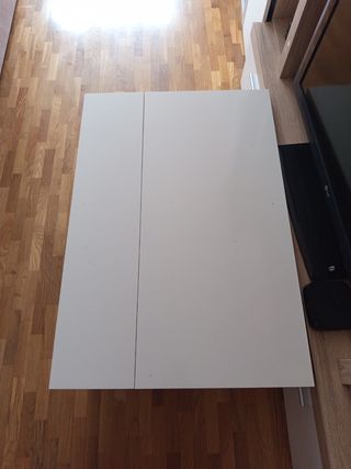 Mesa centro blanca extensible