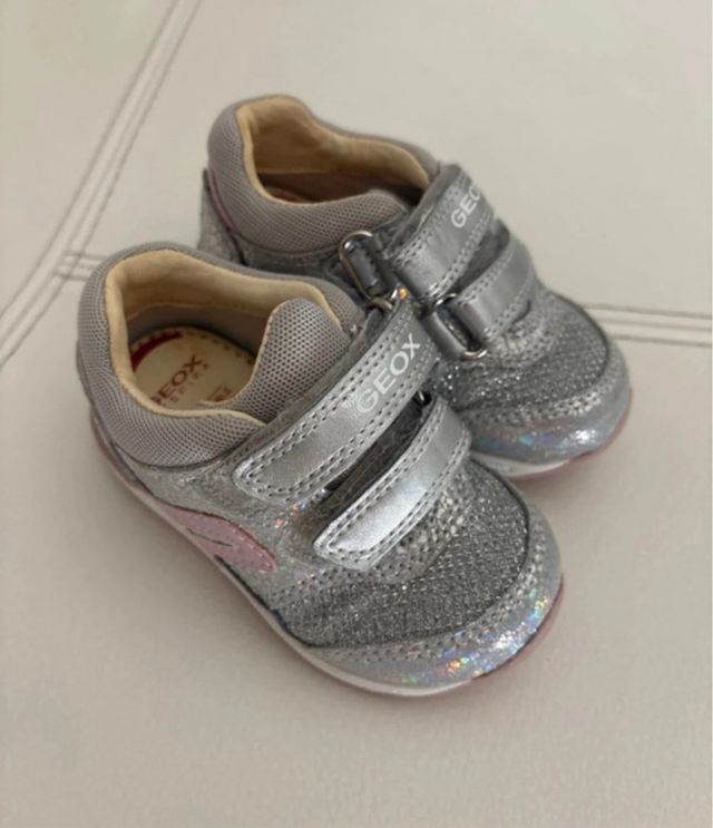 Geox Scarpe prima passi bimba glitter N.18