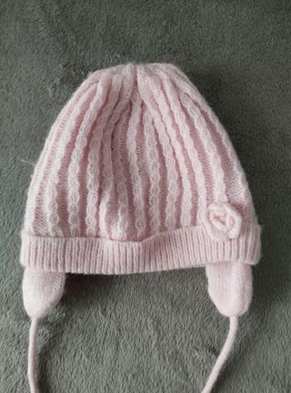 Gorro bebé niña rosa 24-36 meses
