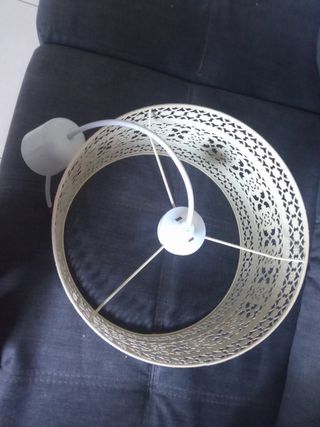 Lámpara techo metal - beige