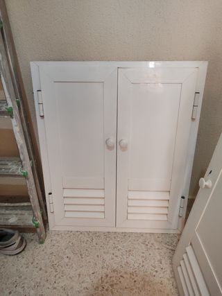 Puerta aluminio blanca