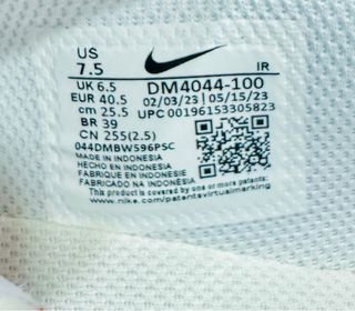 Zapatillas Nike Cortez - 40.5 Blancas