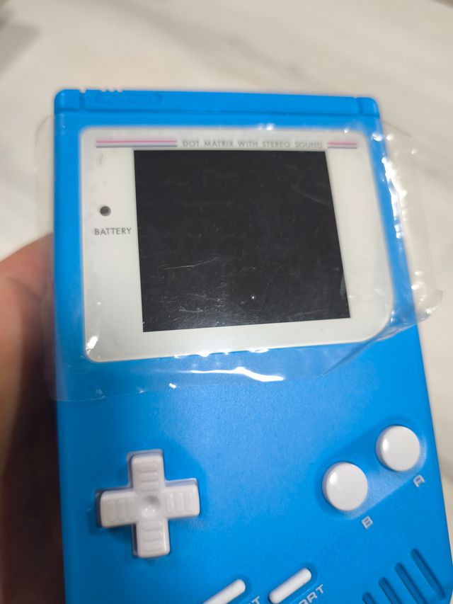 Game Boy azul retroiluminada Nintendo Gameboy fat 