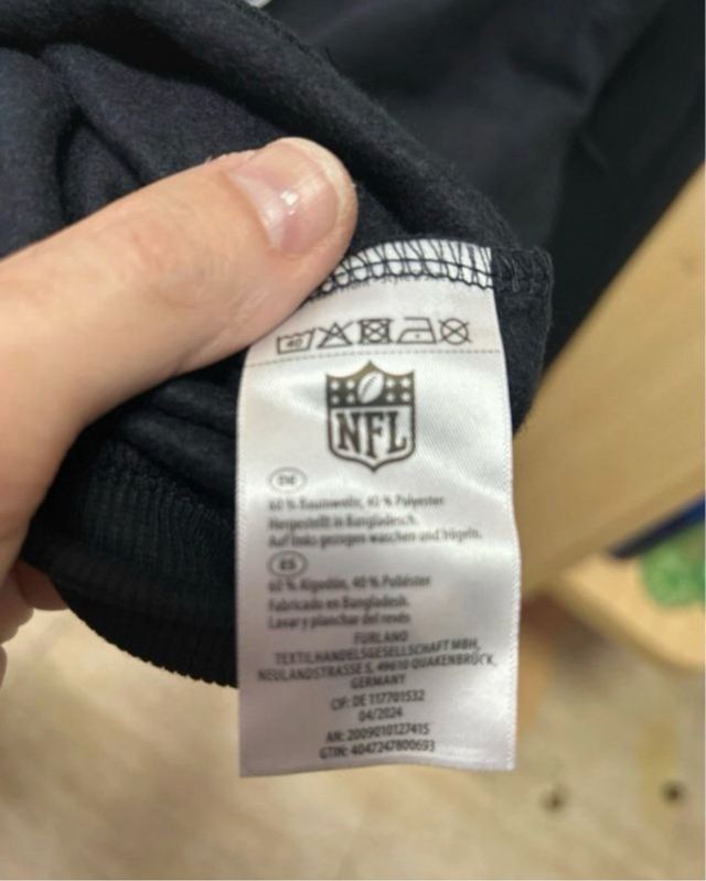 Sudadera NFL negra