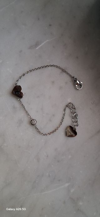 Bracciale S'Agapo' cuore lettera F