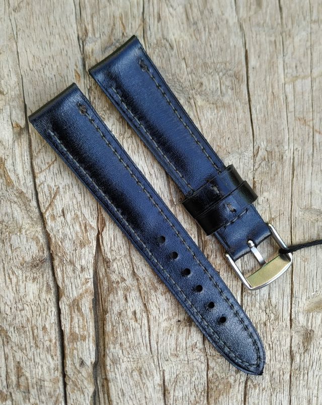 Correa para reloj de piel vacuna. 18mm