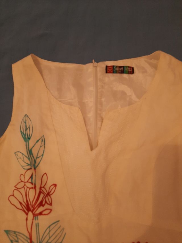 Vestido floral blanco