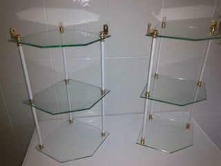Estanterías cristal baño - 2uds