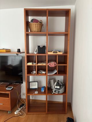 Mueble salón madera marrón