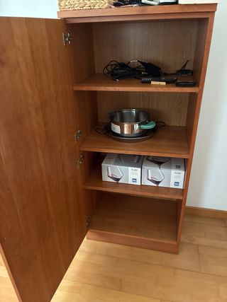 Mueble salón madera marrón