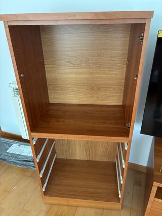 Mueble salón madera marrón