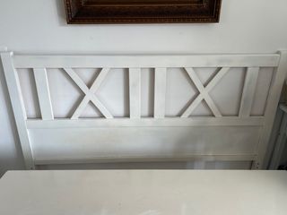 Cabecero cama 1,50m blanco -madera